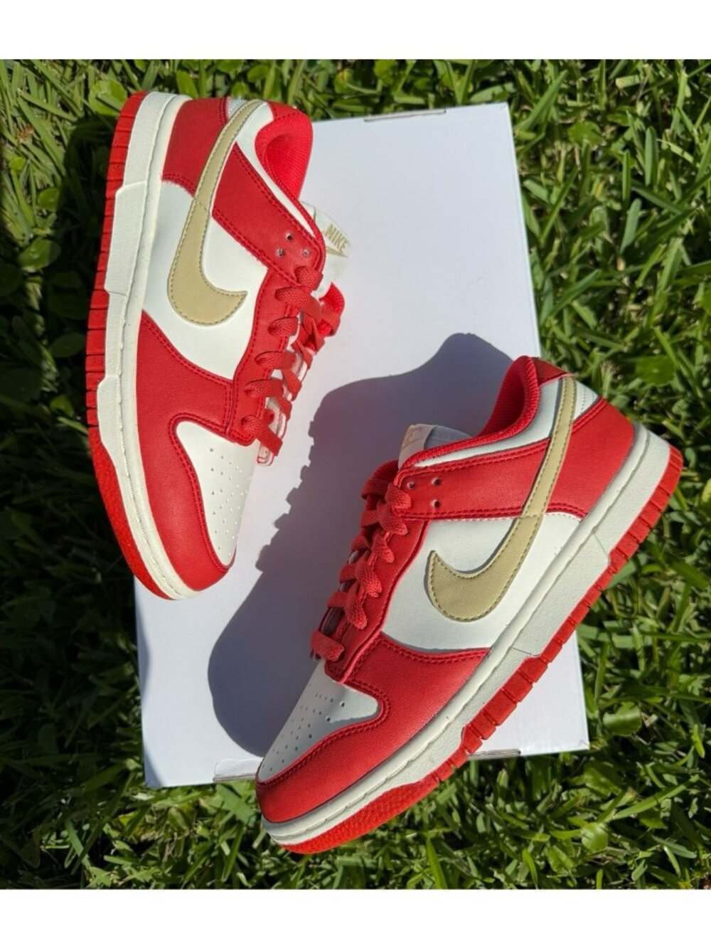 6 WOMEN'S NIKE DUNK LOW NEXT NATURE CRIMSON / ORANGE